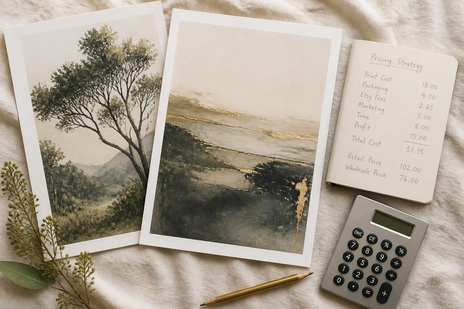 How Much to Charge for Digital Wall Art on Etsy (With Fee Math)