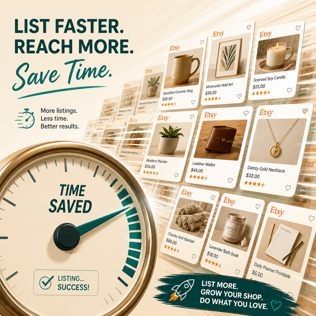From Idea to Etsy Listing in Minutes: The Guided Workflow