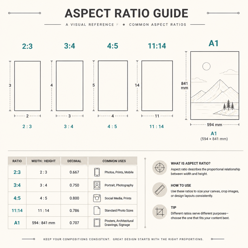 Wall Art Ratios for Etsy: The 5 Sizes That Sell